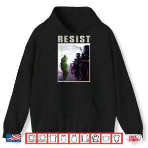 Hoodie Portland 2025 Resist Portland Frog Protest Art Shirt