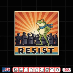 Design Portland Frog Protest Resist Costume Shirt
