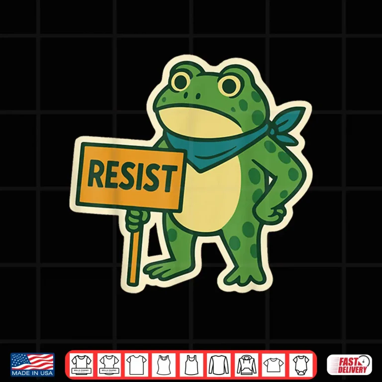 Design Portland Frog Protest Resist Funny Portland Frog ICE Protest Shirt