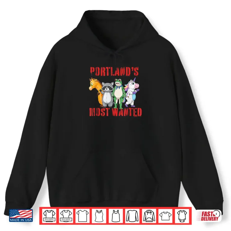 Hoodie Portland Protest Inflatable Protester Parody Frog Shirt