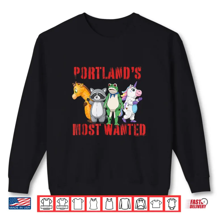 Sweatshirt Portland Protest Inflatable Protester Parody Frog Shirt