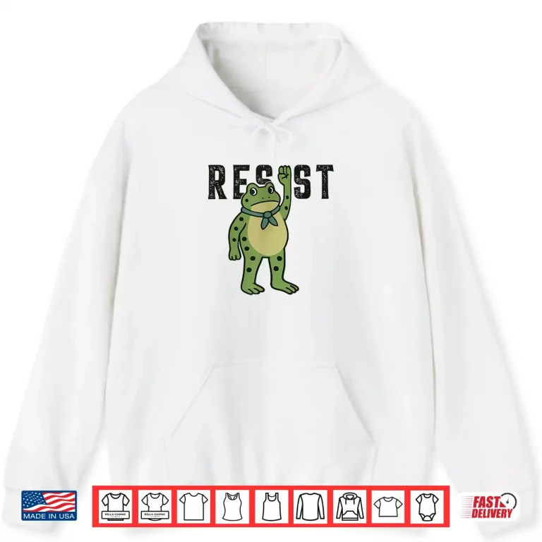 Hoodie Resist Frog Portland Frog Protest Frog Shirt