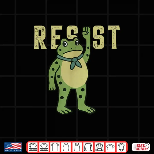 Design Resist Frog Portland Frog Protest Funny Shirt