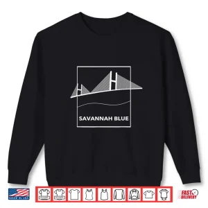 Sweatshirt Savannah Blue White Shirt