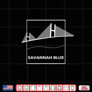 Design Savannah Blue White Shirt