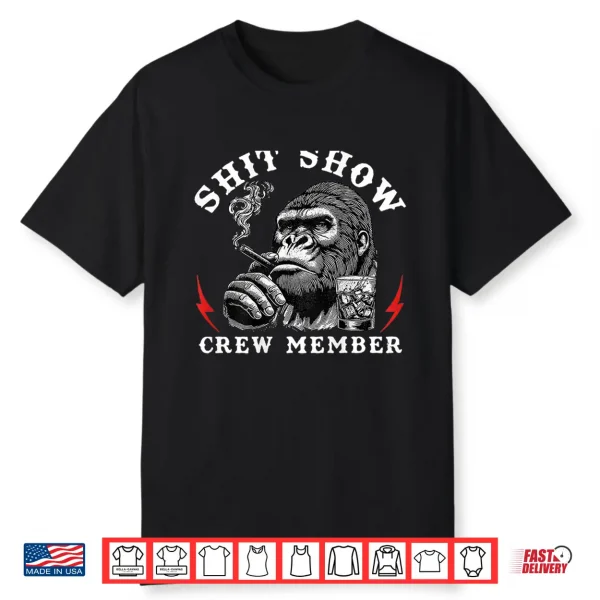 Shit Show Crew Member Monkey Vintage Shirt