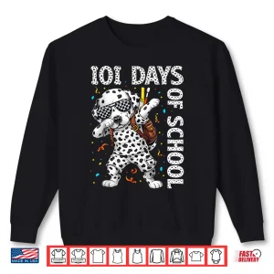 Sweatshirt 100 Days Of School Dabbing Dalmatian Dog 100Th Day Boys Kids Shirt