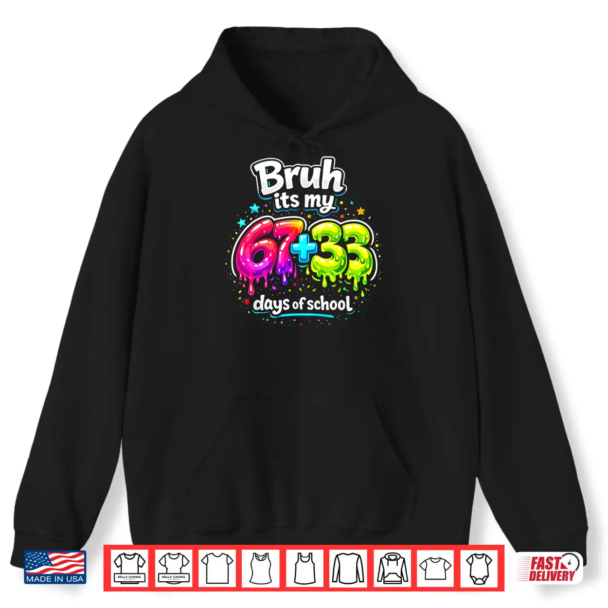 Bruh Its My 67 33 Days Of School Kids Girls Happy 100Th Day Shirt Bruh Its My 67 33 Days Of School Kids Girls Happy 100Th Day Shirt