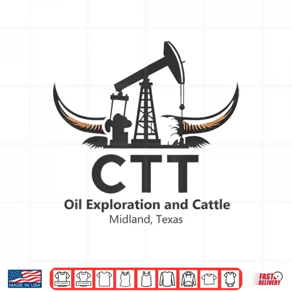 Design Ctt Oil Exploration And Cattle For Men Women Shirt