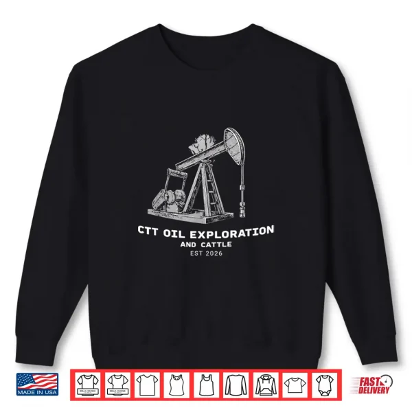 Sweatshirt Ctt Oil Exploration And Cattle Vintage Industry Men Women Shirt