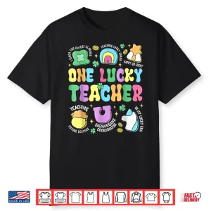 Groovy One Lucky Teacher Lucky Charm St Patricks Day Women Shirt