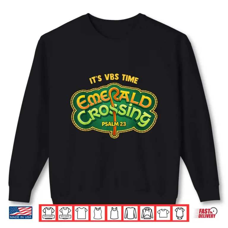 Sweatshirt ItS Vbs Time Emerald Crossing An Irish Adventure Vbs 2026 Shirt
