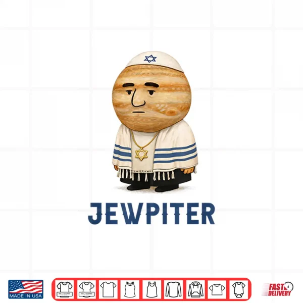 Design Jewish Humor Hanukkah Israel Israeli Jewpiter Hebrew Joke Shirt