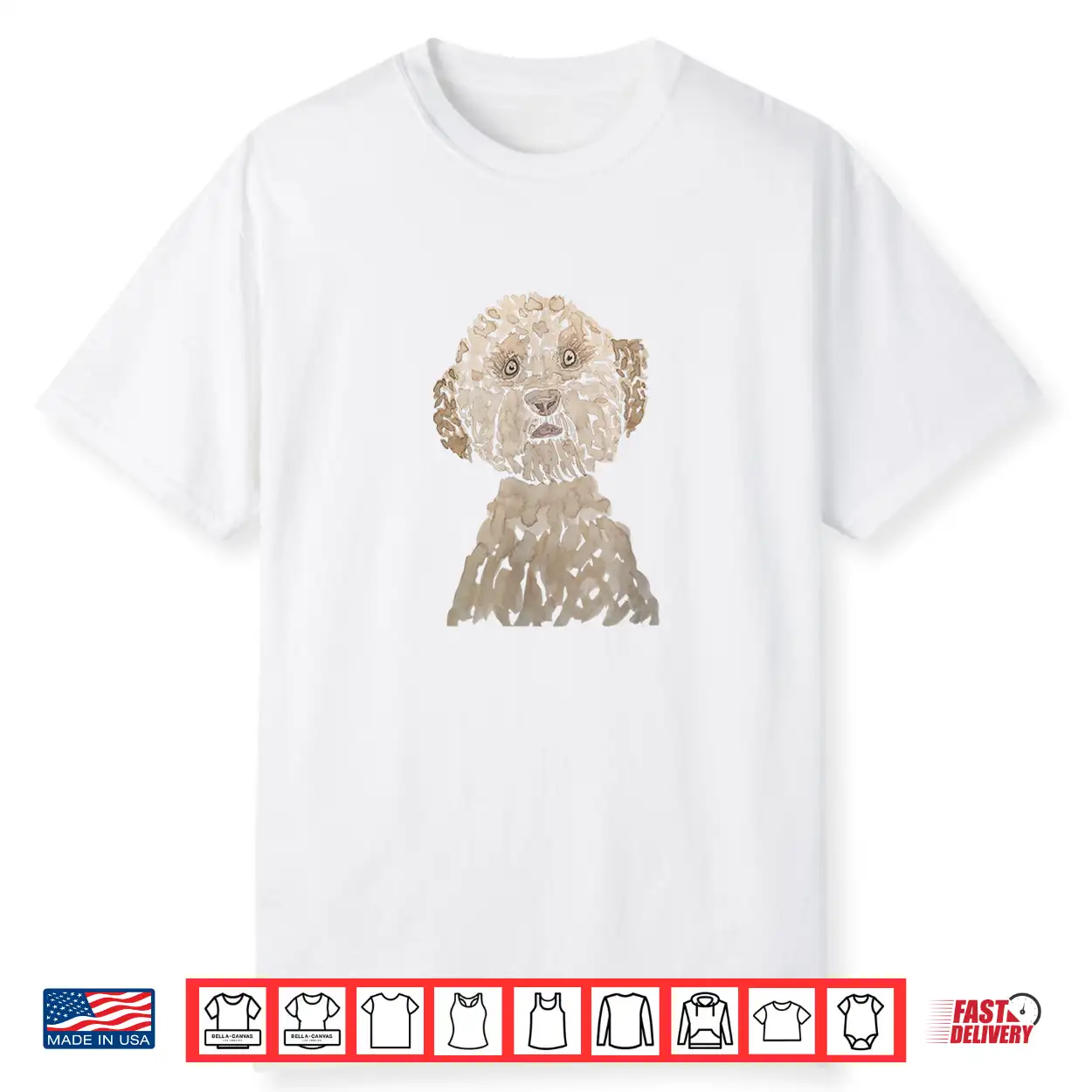 Lagotto Romagnolo Watercolor Italian Water Dog Shirt Lagotto Romagnolo Watercolor Italian Water Dog Shirt
