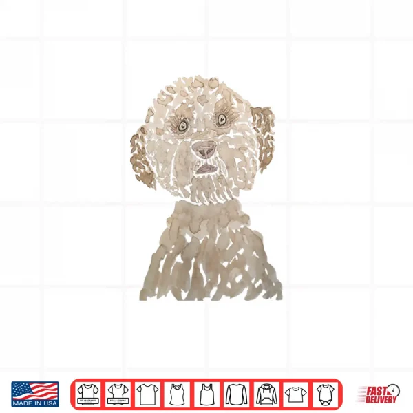 Lagotto Romagnolo Watercolor Italian Water Dog Shirt 4 Design Lagotto Romagnolo Watercolor Italian Water Dog Shirt