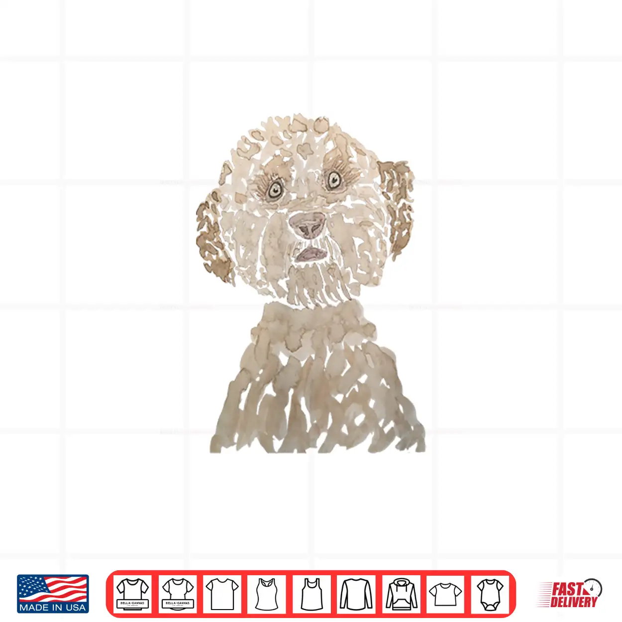 Lagotto Romagnolo Watercolor Italian Water Dog Shirt Lagotto Romagnolo Watercolor Italian Water Dog Shirt