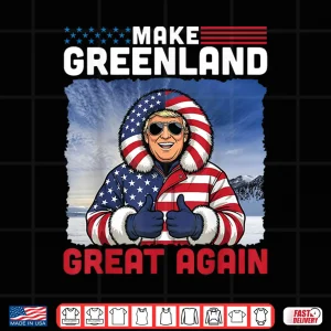 Design Make Greenland Great Again American Flag 2026 Lover Shirt