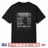 Mechanic Labor Rate List Funny Garage Shop Work Humor Shirt Shirt