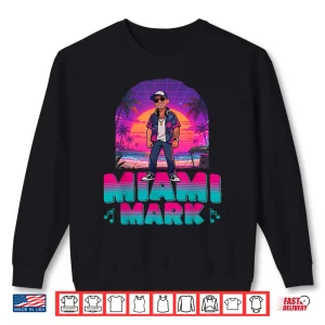 Sweatshirt Retro Dj Miami Mark Disc Jockey 80S Flare Novelty Shirt
