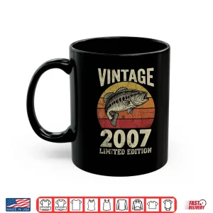 Mug Vintage 2007 Fishing 19Th Birthday Fisherman Limited Edition Shirt
