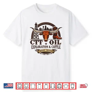 Vintage Ctt Oil Exploration And Cattle For Men Women Shirt