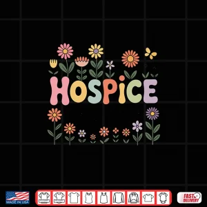 Design Floral Hospice Nurse Gifts Womens Nursing Apparel Long Sleeve Shirt