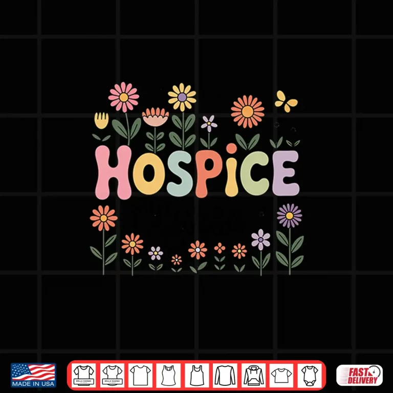 Design Floral Hospice Nurse Gifts Womens Nursing Apparel Long Sleeve Shirt