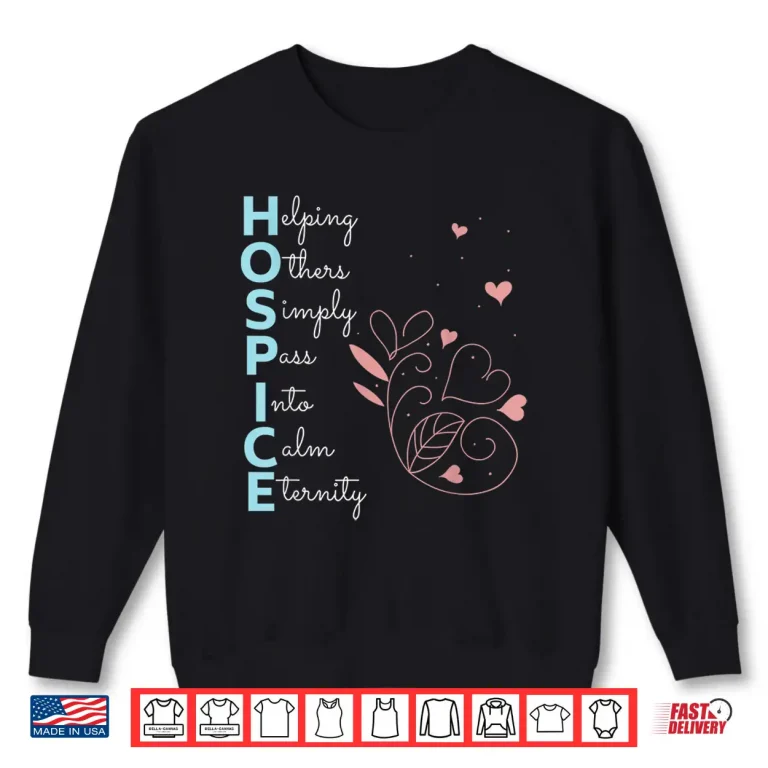 Sweatshirt Hospice Nurse Stethoscope Heart Nursing Shirt