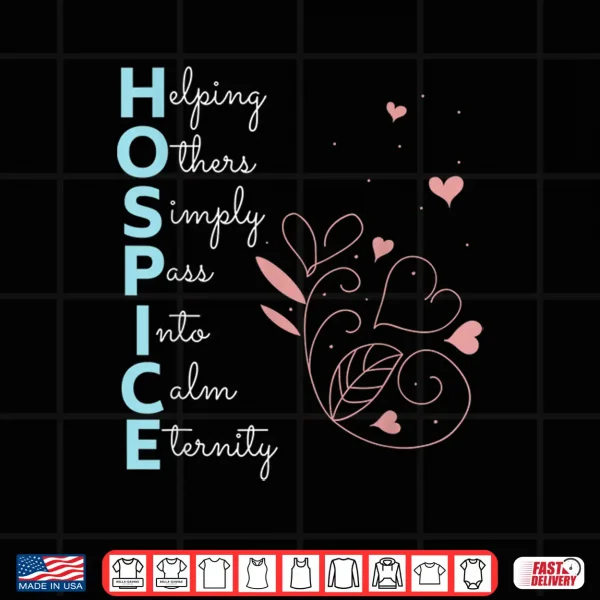 Design Hospice Nurse Stethoscope Heart Nursing Shirt