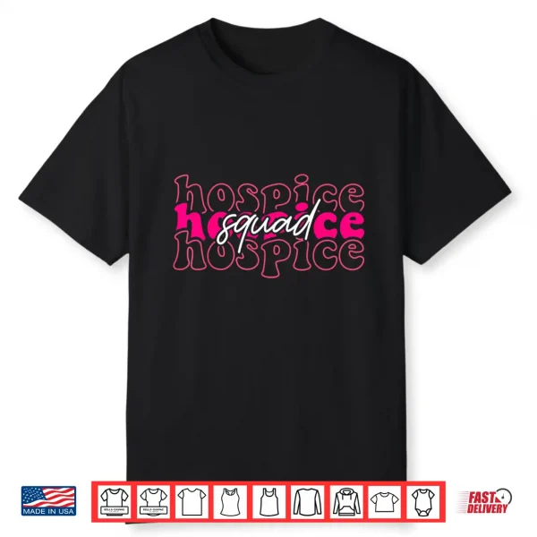 Hospice Squad Floral Nurse Week Palliative Care Hospice Aide Shirt