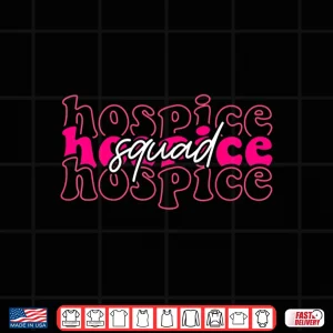 Design Hospice Squad Floral Nurse Week Palliative Care Hospice Aide Shirt