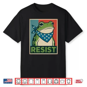 Frog Resist Oregon No Kings Protest Resistance Democrat Shirt