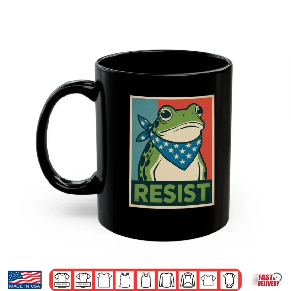 Mug Frog Resist Oregon No Kings Protest Resistance Democrat Shirt