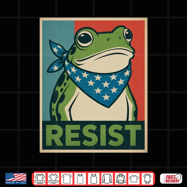 Design Frog Resist Oregon No Kings Protest Resistance Democrat Shirt