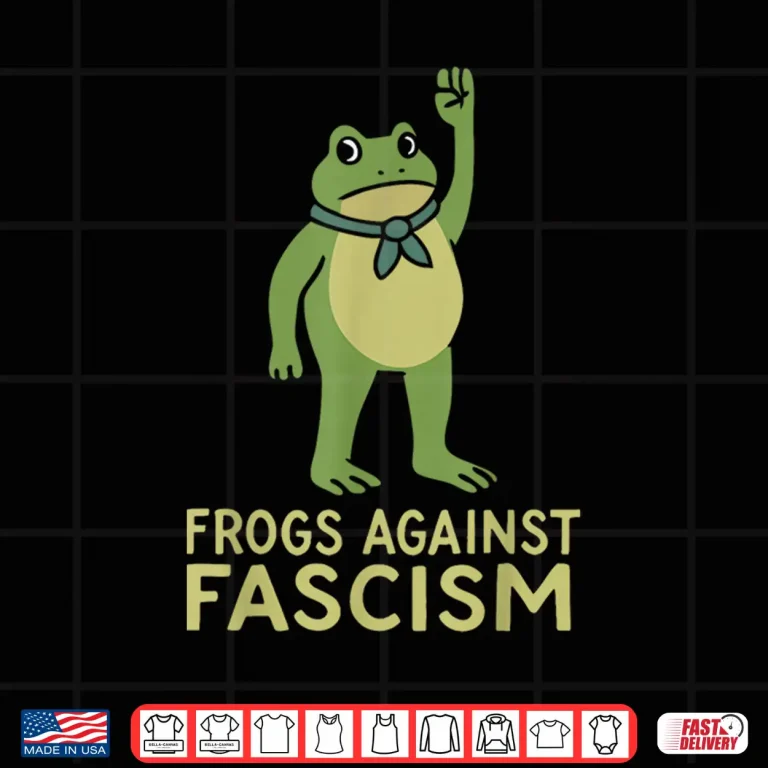 Design Frogs Against Fascism Retro Shirt