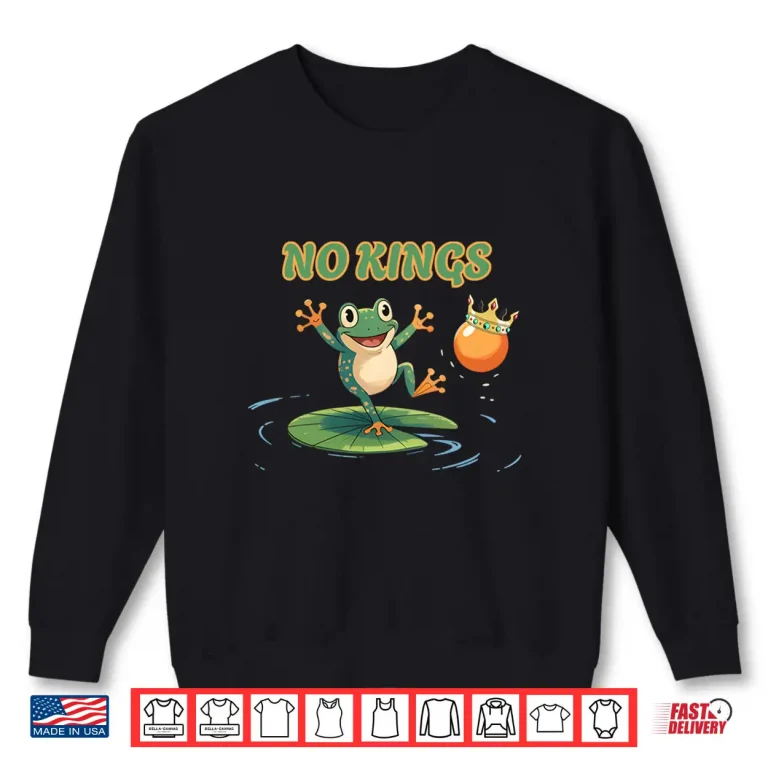 Sweatshirt No Kings Portland Frog Protest Shirt 1