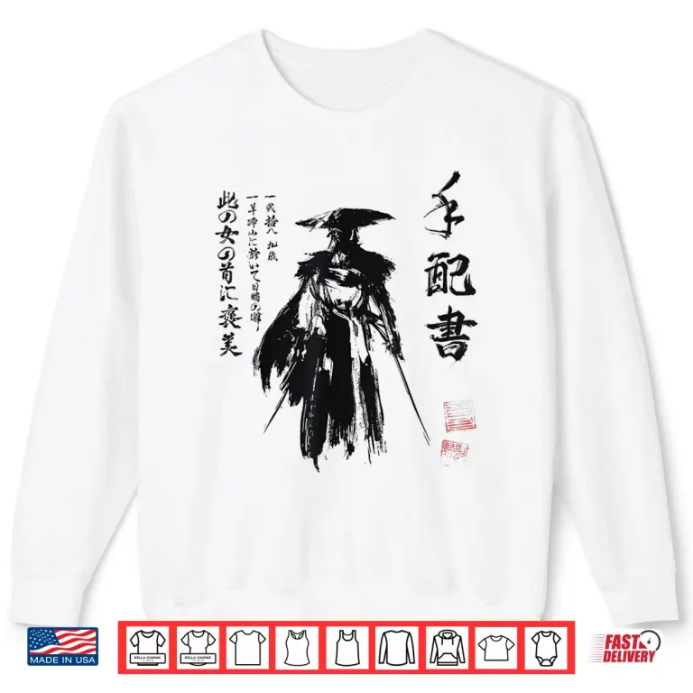 Sweatshirt Ghost of Yotei Atsu Sketch Distressed Wanted Poster Shirt