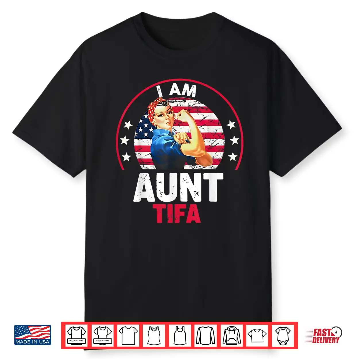 I Am Aunt Tifa Woman’S Girl Aunt Tifa America Flag Shirt I Am Aunt Tifa Woman’S Girl Aunt Tifa America Flag Shirt