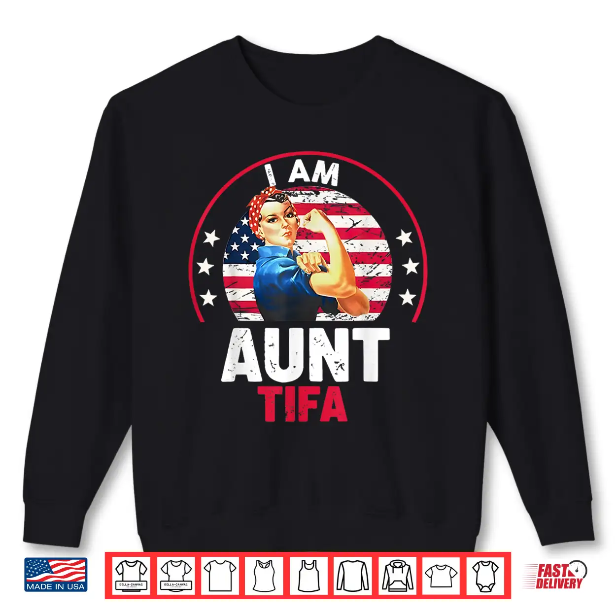 I Am Aunt Tifa Woman’S Girl Aunt Tifa America Flag Shirt I Am Aunt Tifa Woman’S Girl Aunt Tifa America Flag Shirt