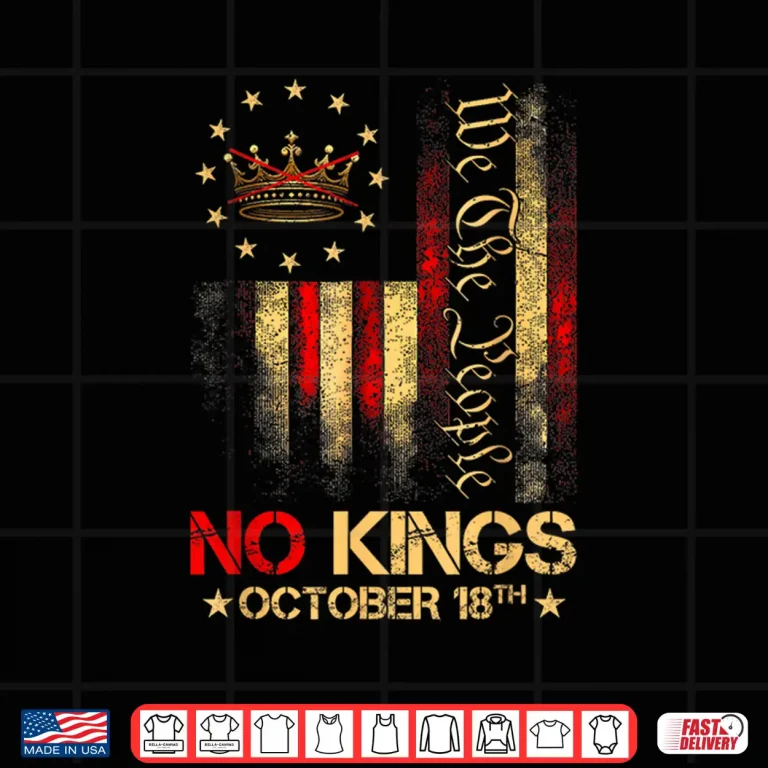 Design No Kings Shirt Vintage America Flag 1776 October 18 Shirt