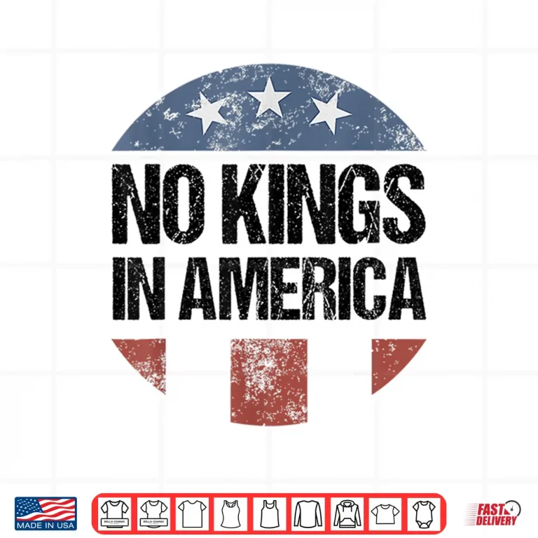Design No Kings in America Vintage Patriotic No Kings Shirt 1