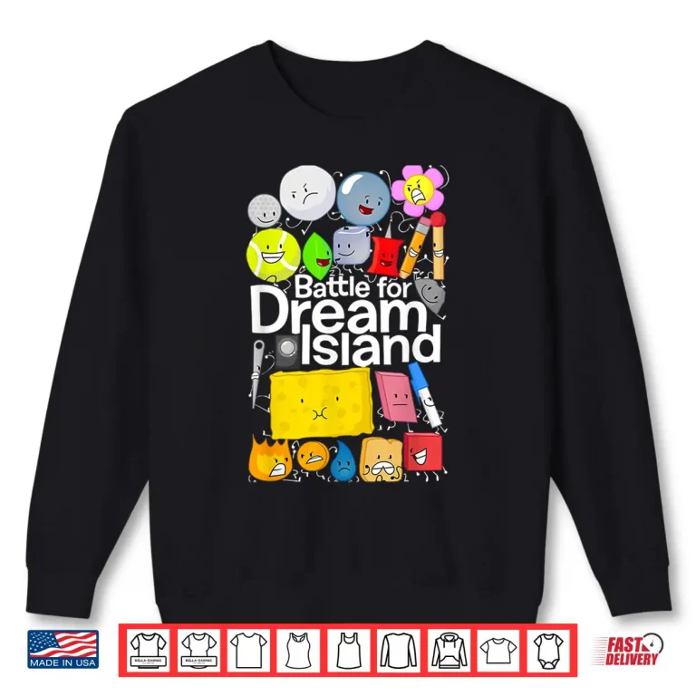 Sweatshirt Bfdi Battle for Dream Island Kids Graphic Boys Humor Shirt