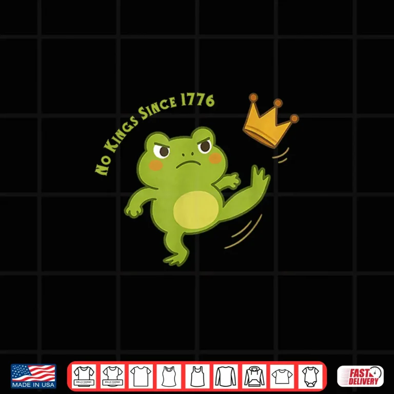 Design Frog Protest No Kings in America Shirt 1