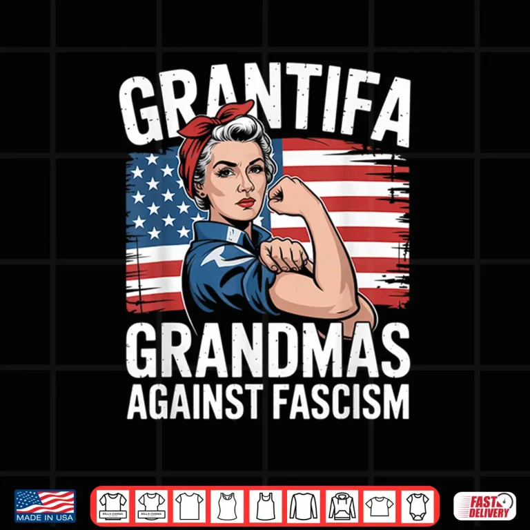 Design Grantifa Grandmas Against Fascism Flag Resist No Kings 50501 Shirt