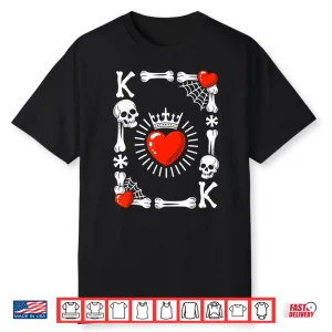King Of Hearts Card Costume Funny Halloween King Of Hearts Shirt