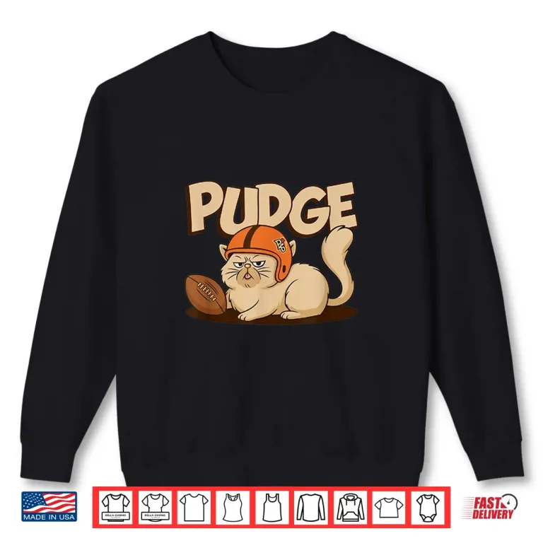 Sweatshirt Love Tee Design Pudge The Cat Shirt