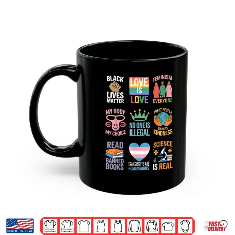 Mug No King Resist Protest Equality Immigrant LGBTQ Ally Liberal Shirt
