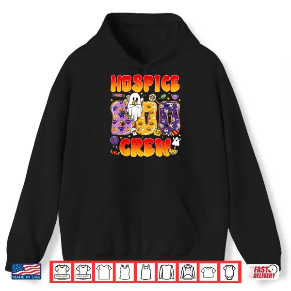 Hoodie Hospice Boo Crew Hospice Nurse Funny Halloween Shirt