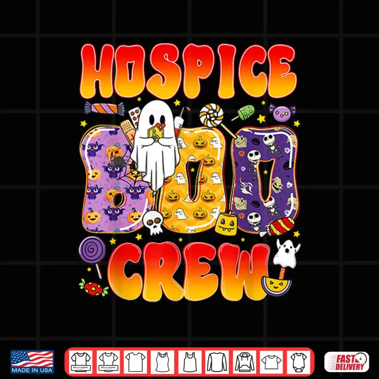 Design Hospice Boo Crew Hospice Nurse Funny Halloween Shirt
