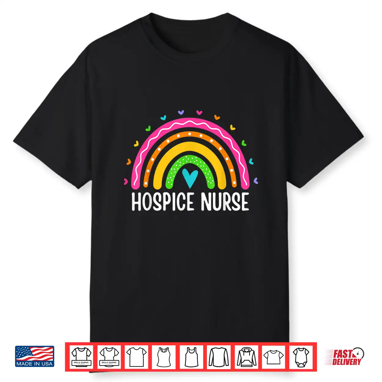 Hospice Care Nursing Rainbow Rn Registered Hospice Nurse Shirt Hospice Care Nursing Rainbow Rn Registered Hospice Nurse Shirt